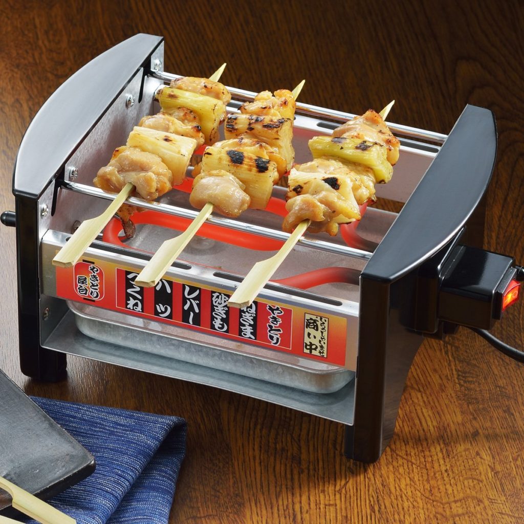 卓上焼き鳥コンロで毎晩自宅が居酒屋に!