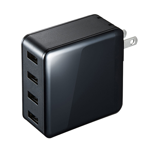 サンワサプライ USB充電器 4ポート 合計6A 4台同時充電可能