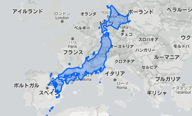【雑学・豆知識】世界地図を眺めていると小国に見える日本だが実際は意外に大きい！