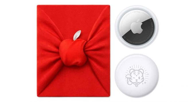 未開封、送料込　Apple AirTag   エアタグ　2022 虎デザイン アップル初売りで限定「虎AirTag」を配布も、「在庫処分感