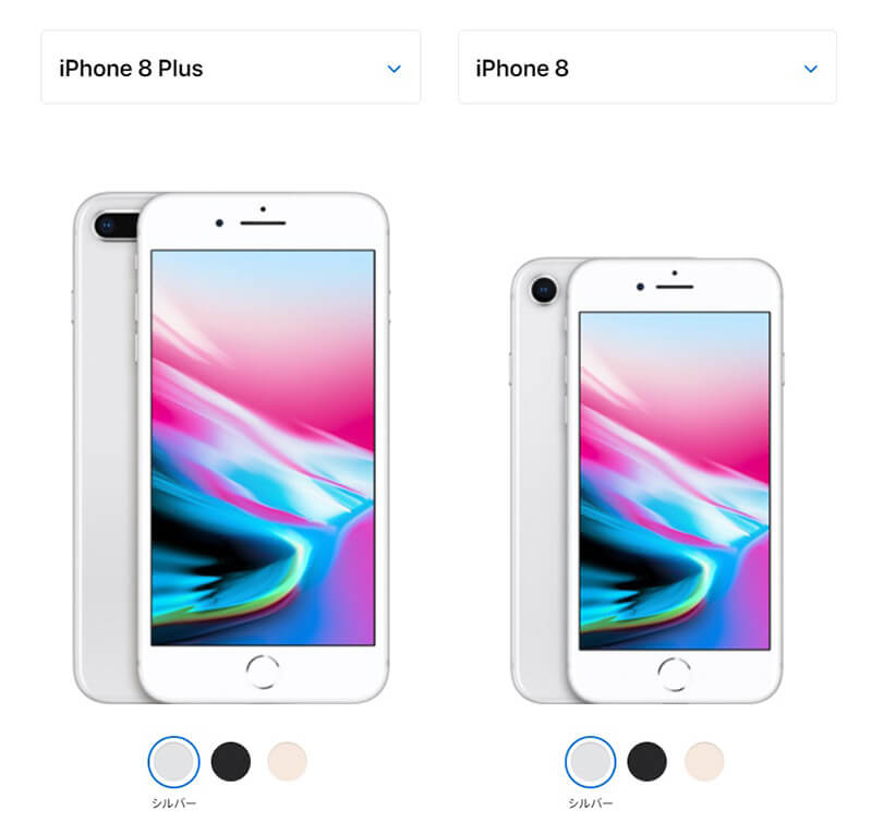 iPhone 8シリーズのサイズ比較1