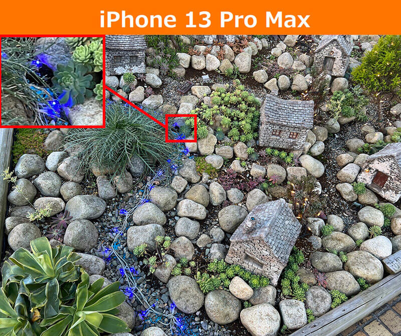 iPhone 13 Pro Maxで撮った「電飾」のAQUOS R6との比較写真
