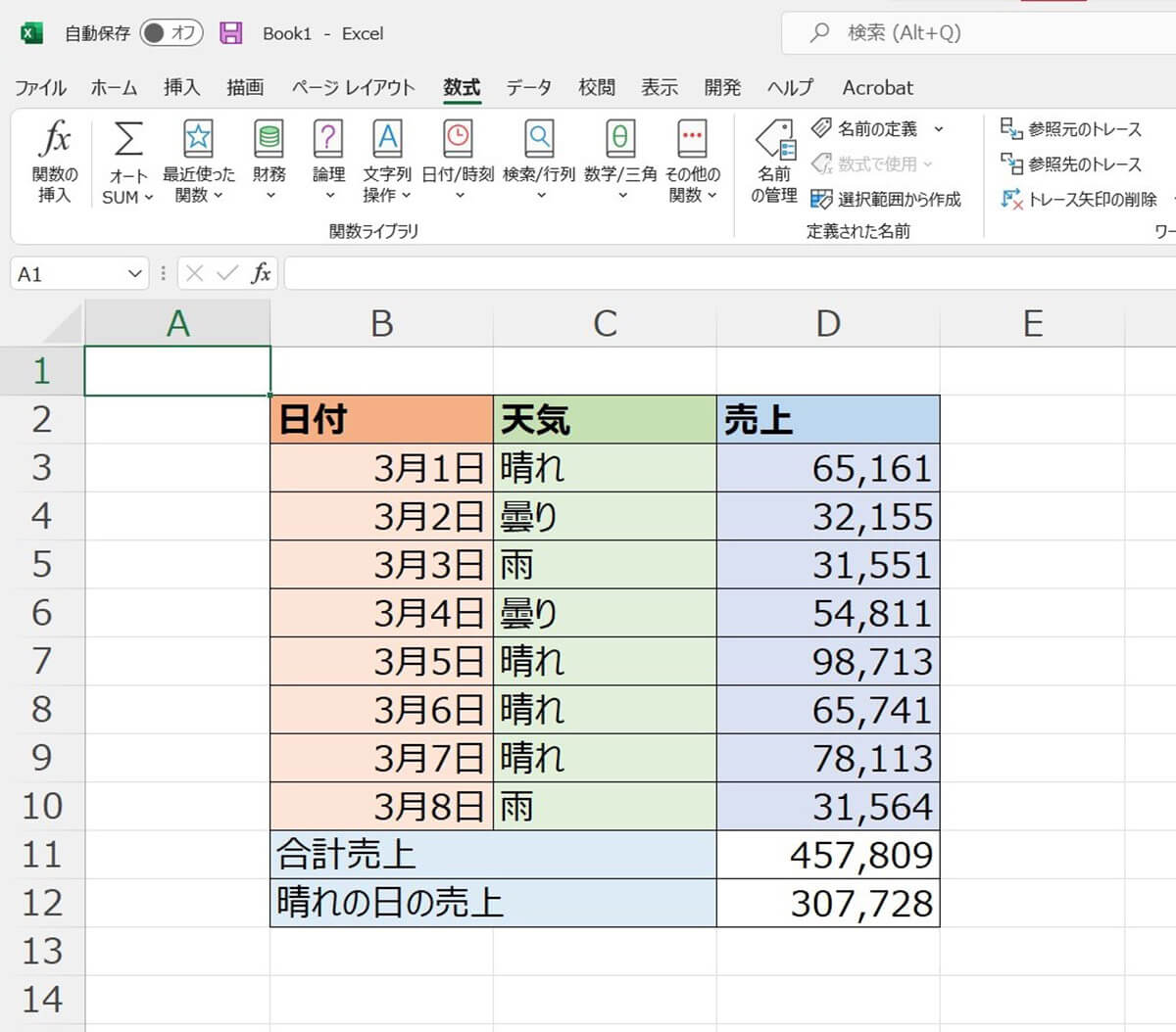 SUM関数で「条件を指定して数値を合計する」には？2