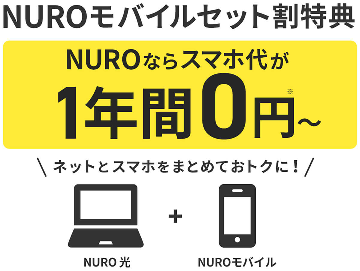 NURO光とNUROモバイルのセット