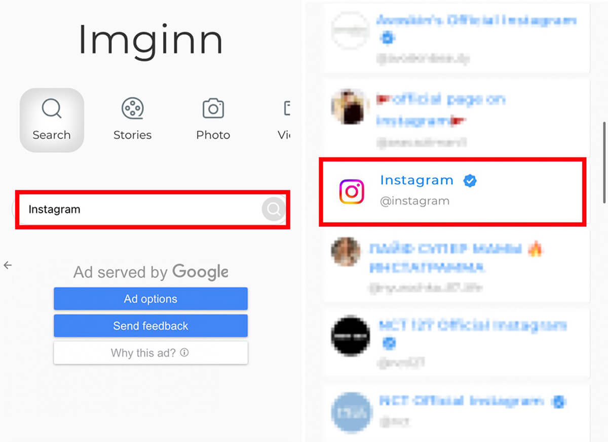 「Imginn」を使ってフィード/リール/インスタライブのアーカイブを閲覧する方法1