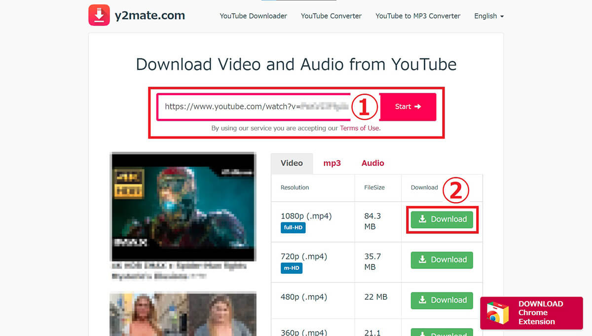 y2mate.com | 高画質対応＆DL速度が比較的早い1