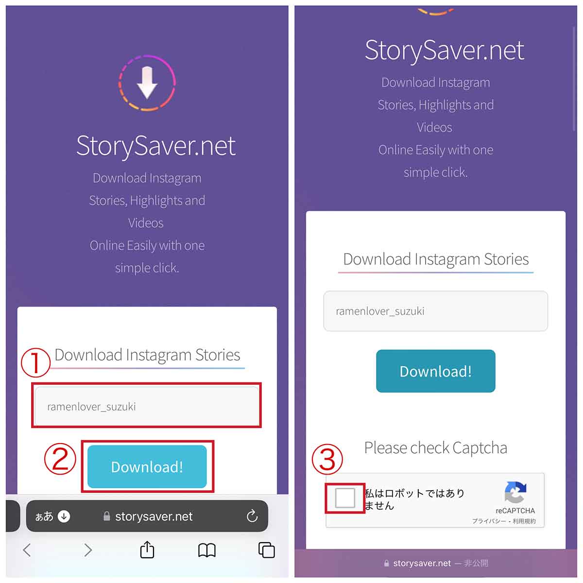 StorySaver.net | ストーリーの閲覧/保存が可能1