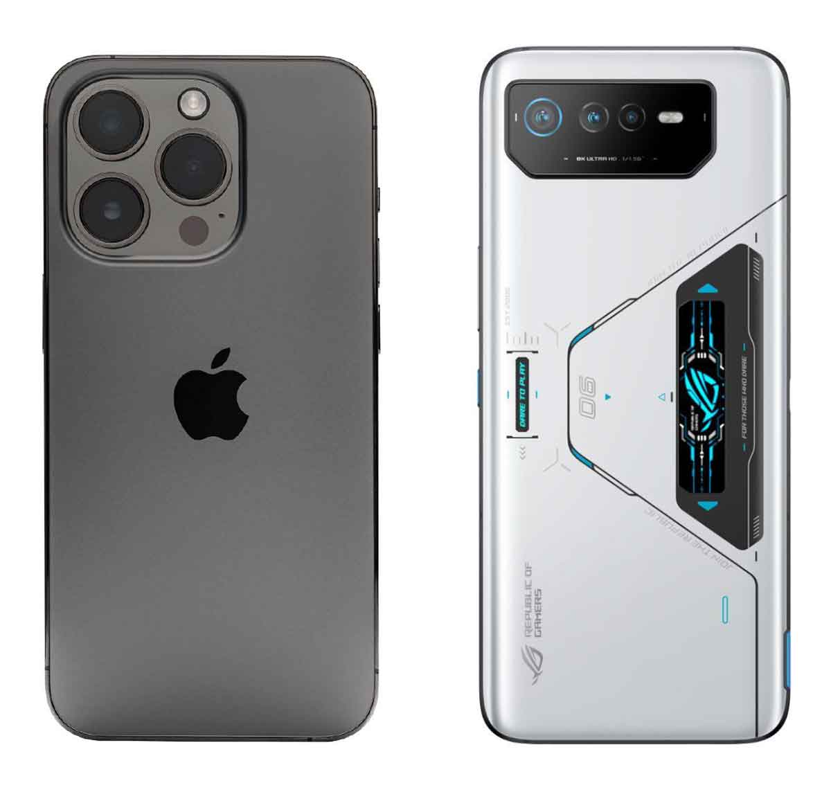 「ASUS ROG Phone 6 Pro」と「iPhone 14 Pro Max」の基本性能を比較