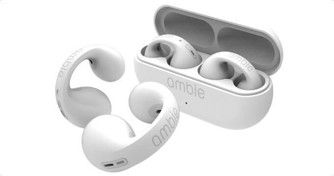イヤカフ型の耳をふさがないイヤホン？「ambie（アンビー） sound