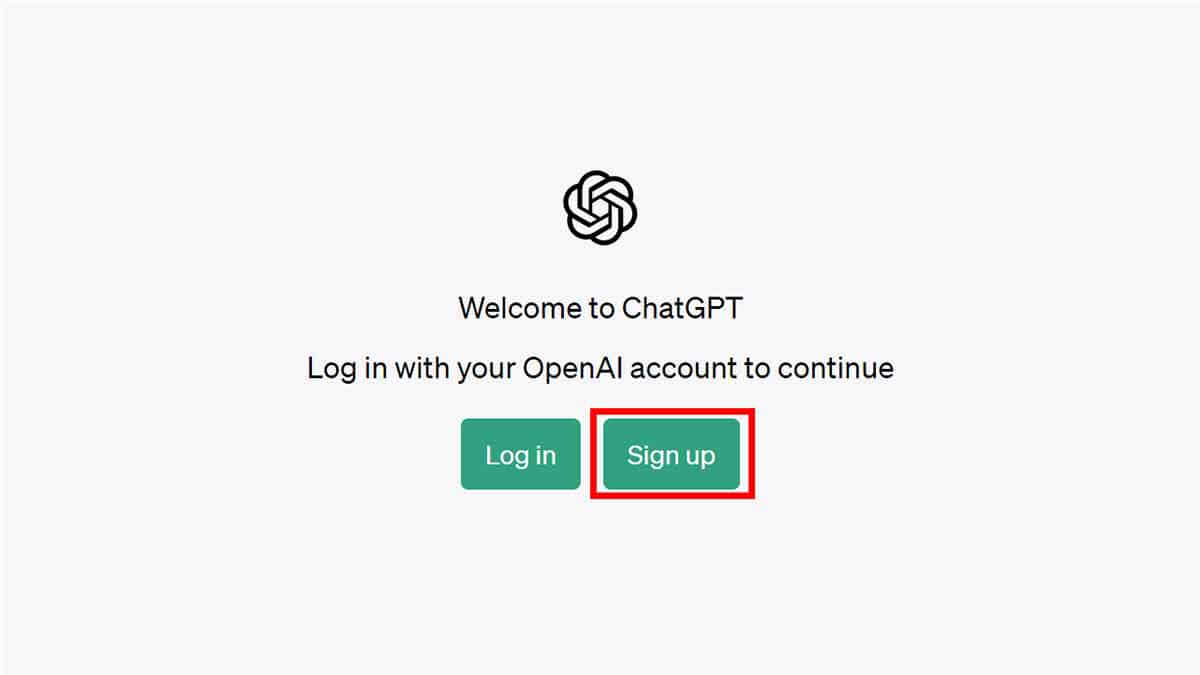 ChatGPTの無料版への登録方法、使い方2