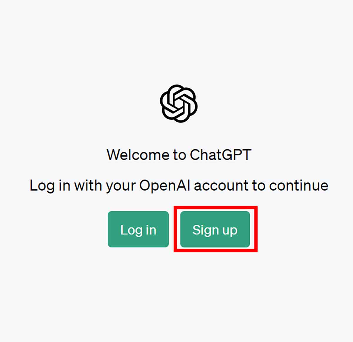 ChatGPTのアカウント作成方法2