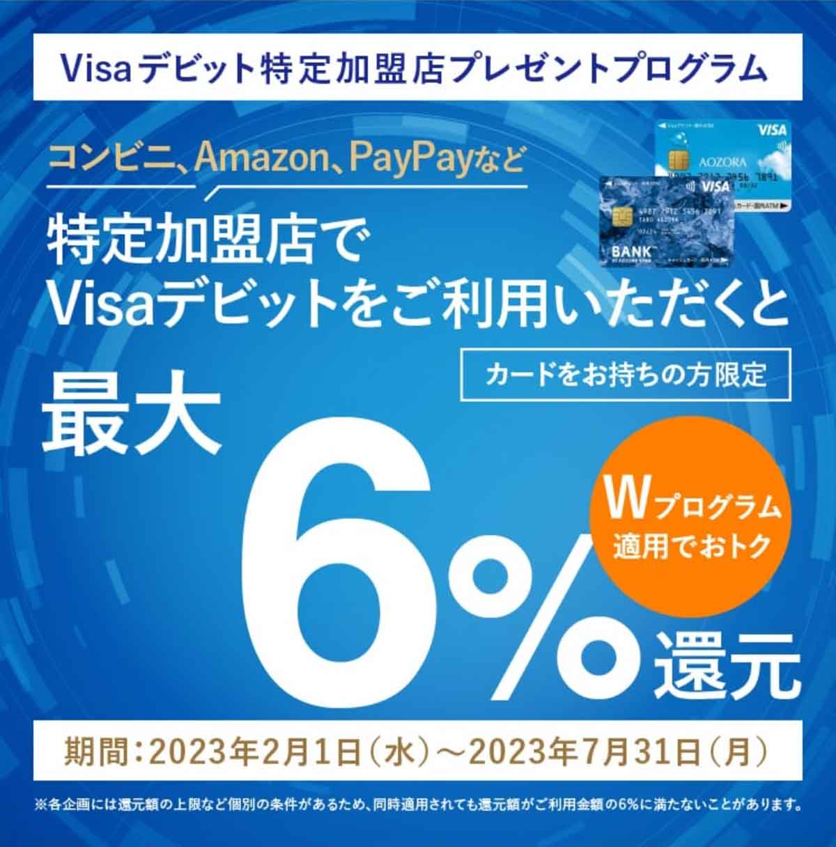 Visaデビット特定加盟店プレゼントプログラム