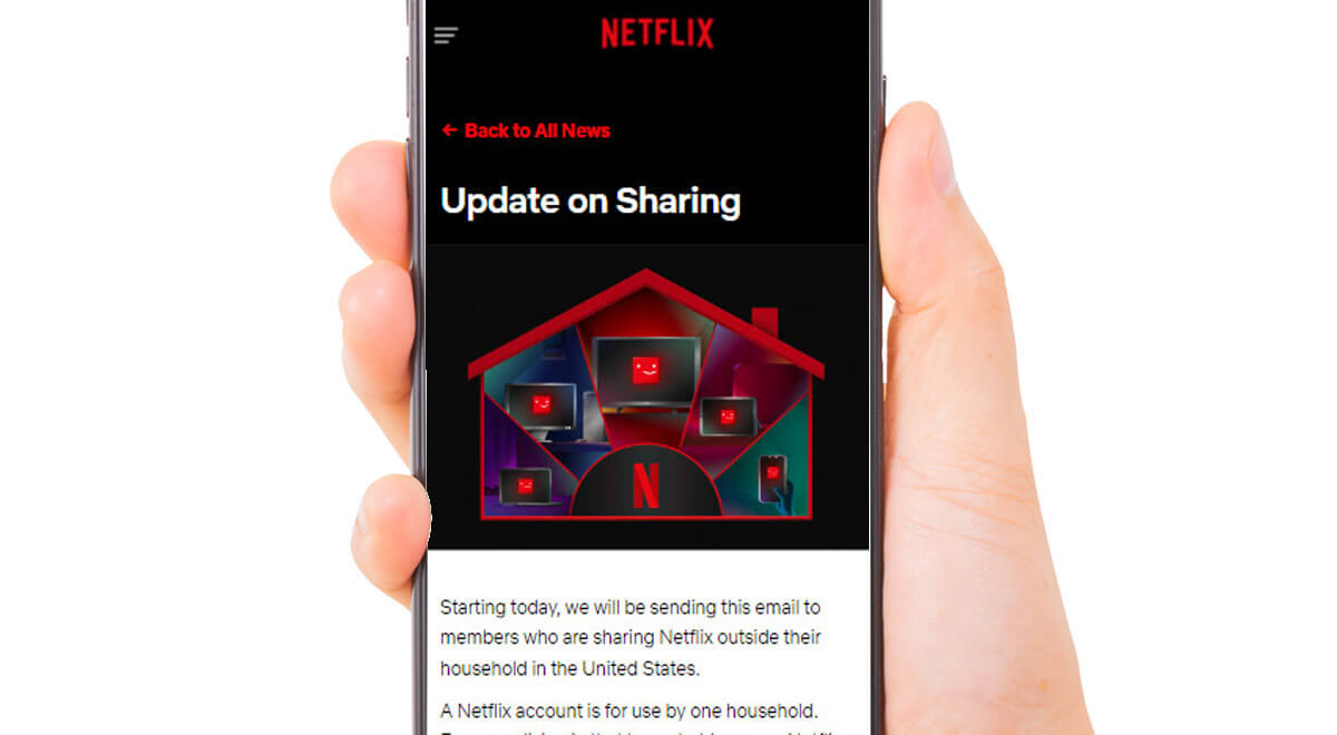 Netflixがパスワード共有の取り締まり強化