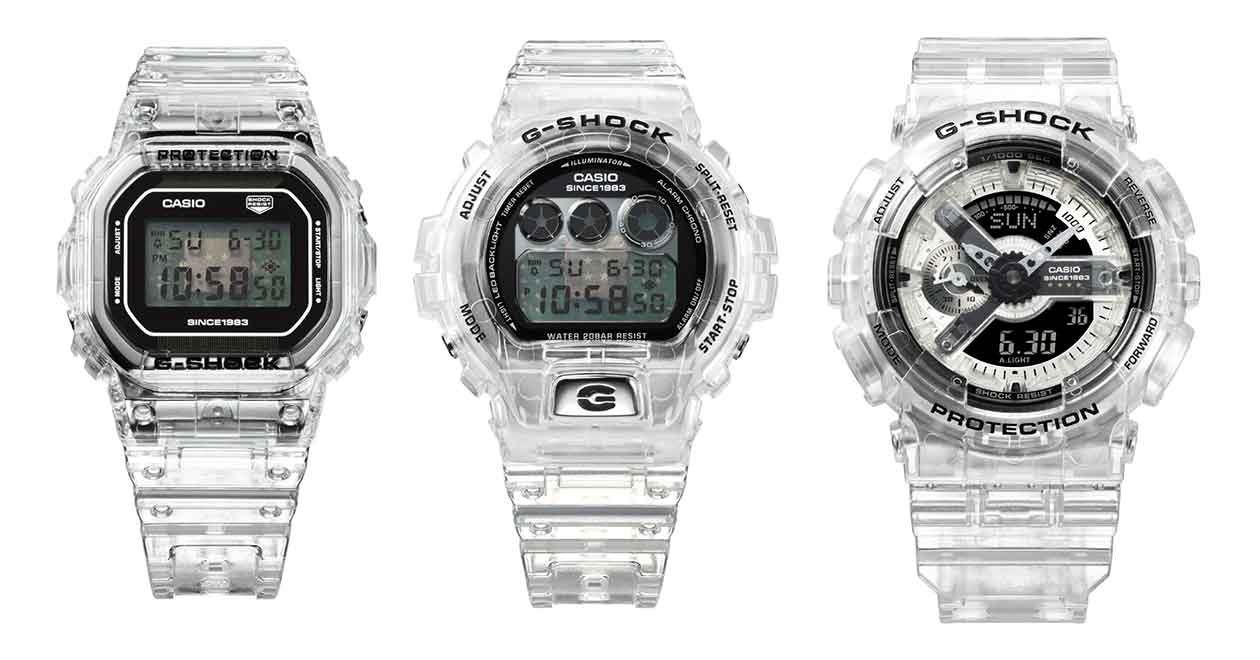 カシオ、透明になった「G-SHOCK」が話題 – スケルトン素材でチャレンジ