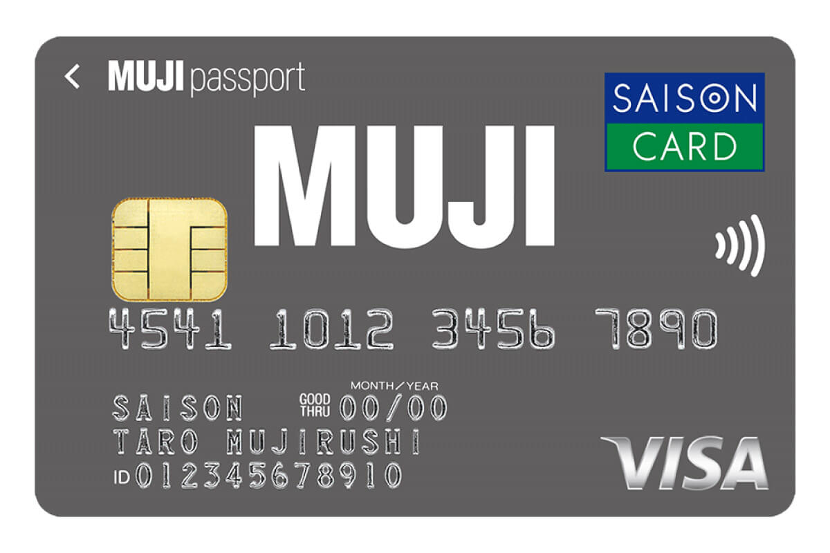 1. MUJI CARD：毎年1,500円の無印良品のポイント贈呈1