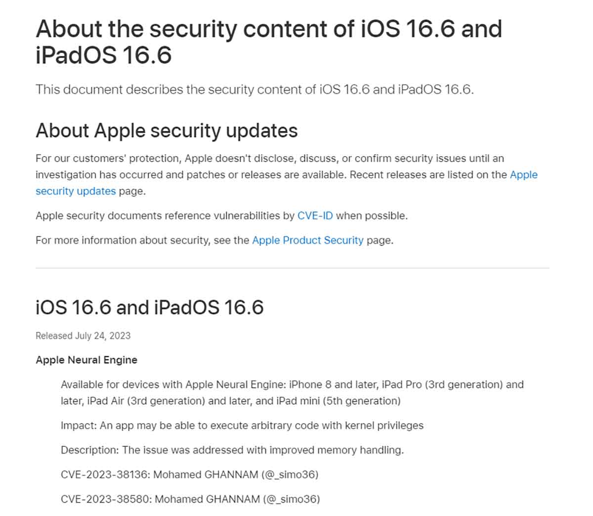 iOS16.6の主な変更点