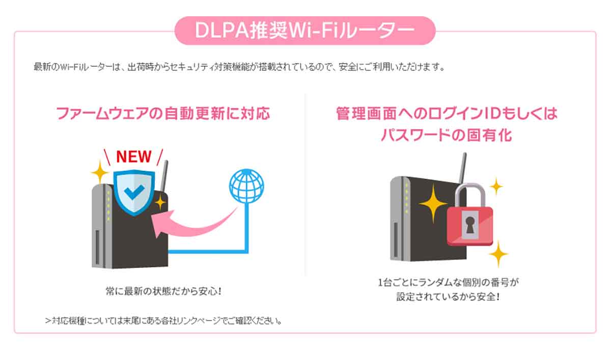 サイバー攻撃に耐えられる「DLPA推奨Wi-Fiルーター」とは？