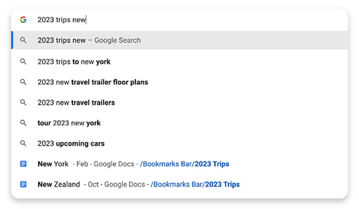 Chrome「ブックマークフォルダ内検索」機能