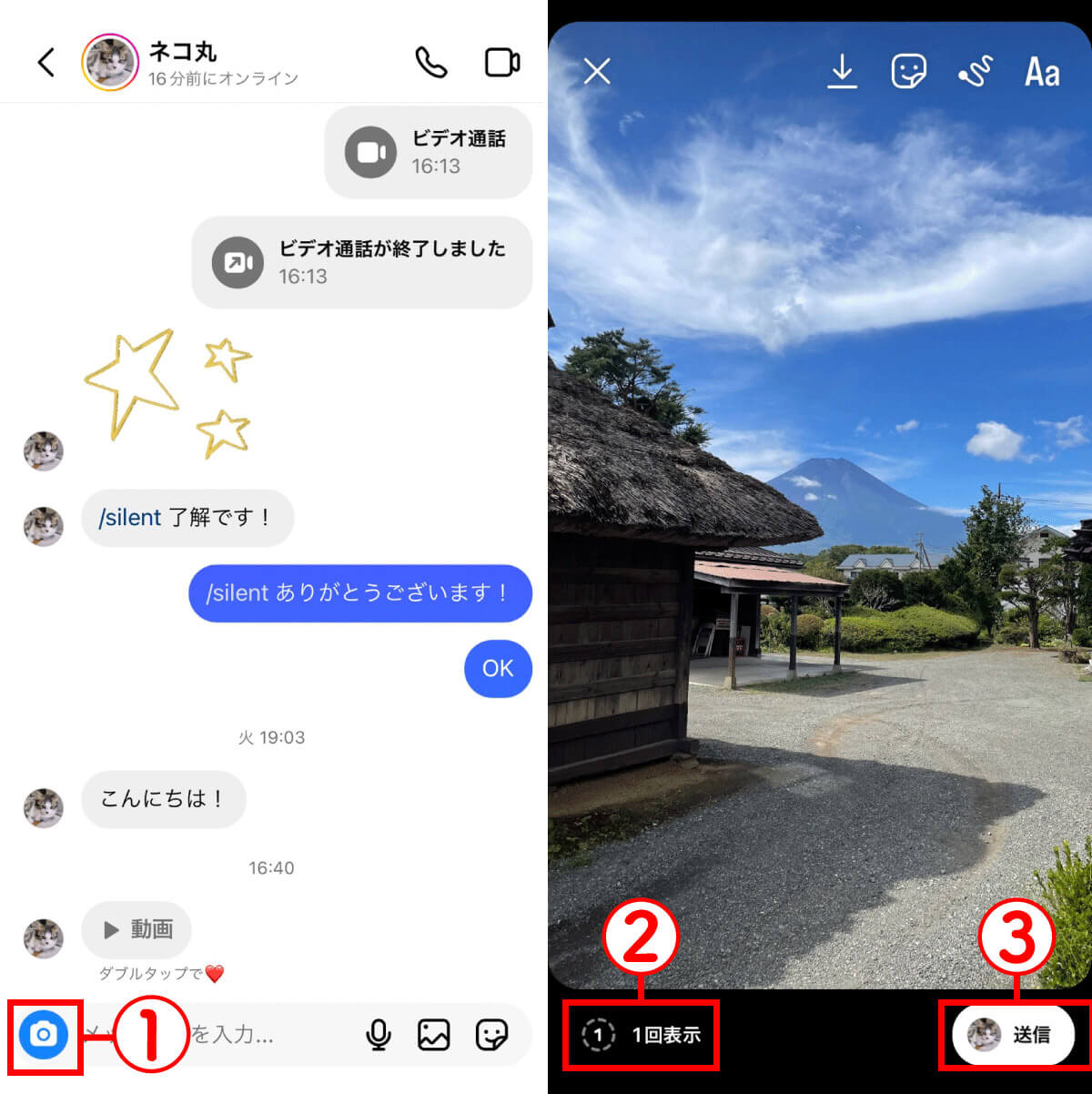 DM内の「消える写真・動画」【iPhone/Android】1