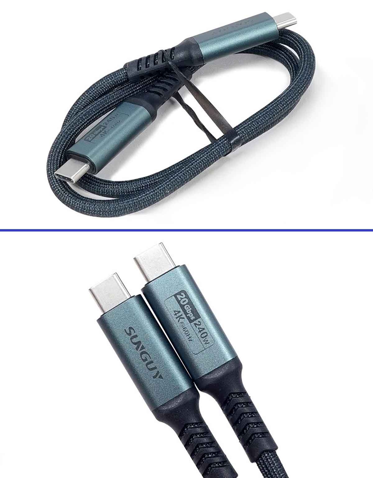 SUNGUY USB Type-C（USB 3.2 Gen2×2）ケーブルのスペック2