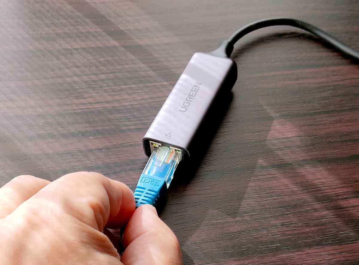 UGREEN USB-C LAN 有線LANアダプターでネットに接続する手順3