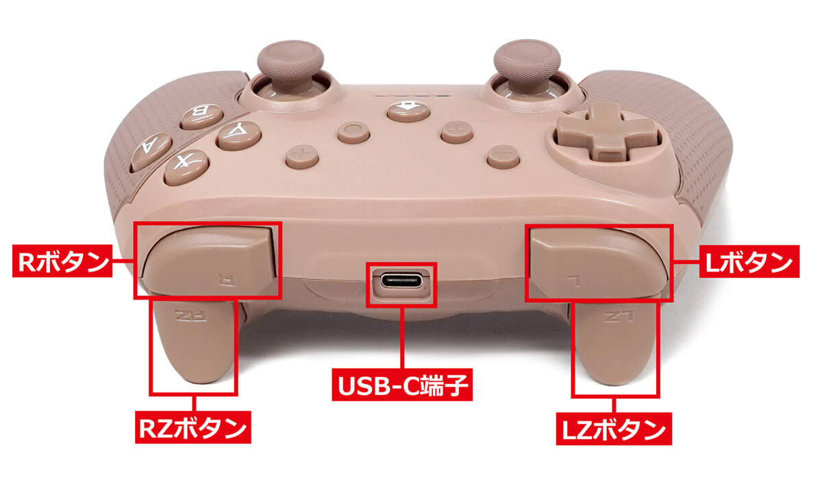 ワイヤレスゲームコントローラーのボタン配置2