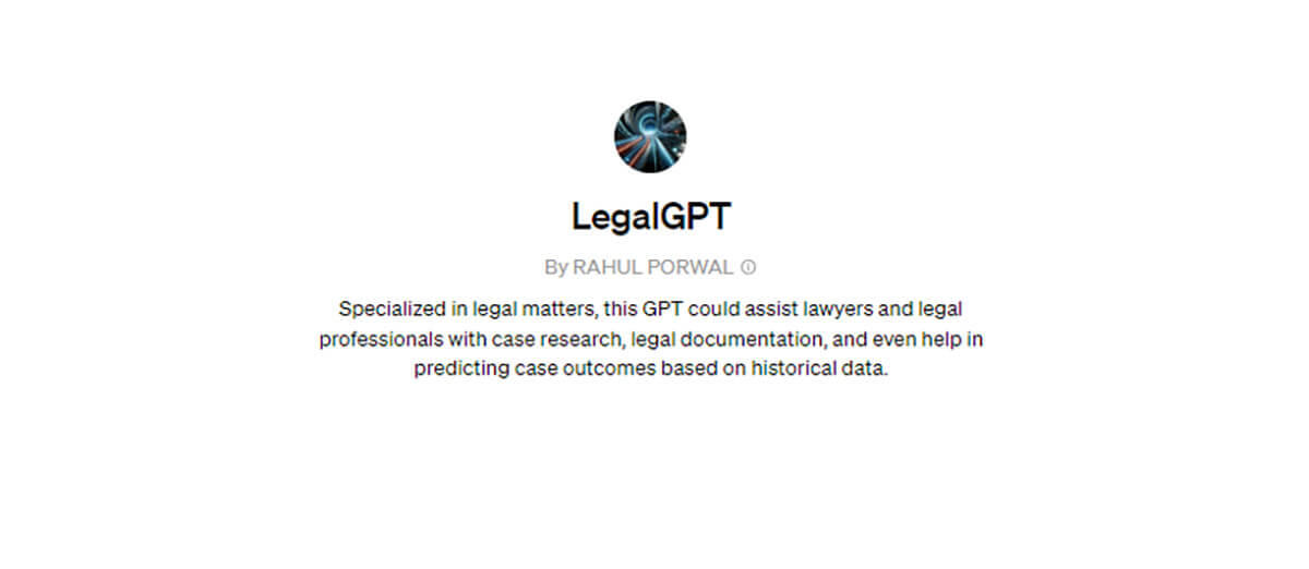  LegalGPT：法律相談が可能なGPTs1