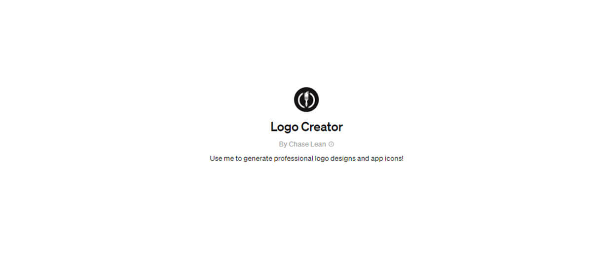 Logo Creator：ロゴ作成が可能なGPTs1