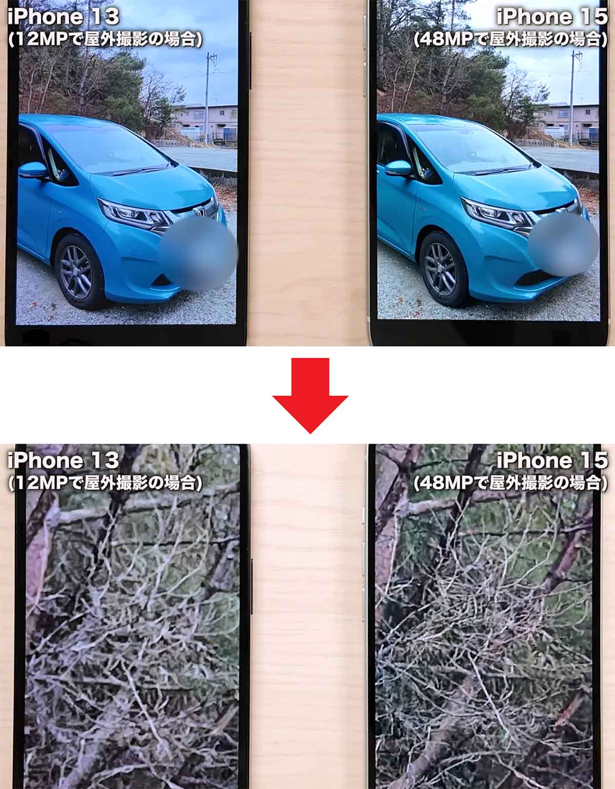 iPhone 13とiPhone 15のカメラ性能はどう違う？2