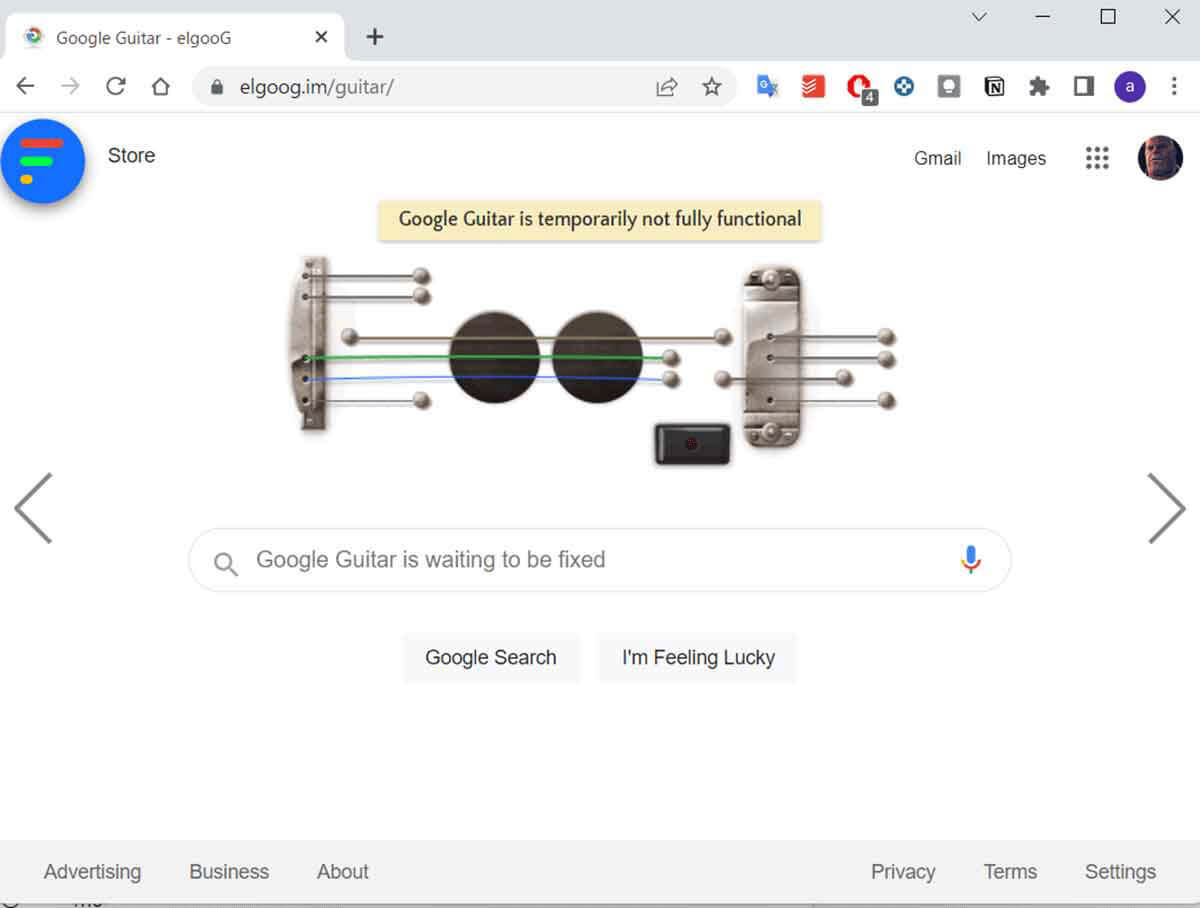 Google Guitar| Googleのロゴがギターに1