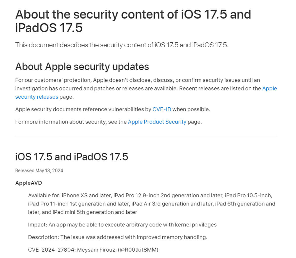 「iOS 17.5」のセキュリティアップデートをチェック！