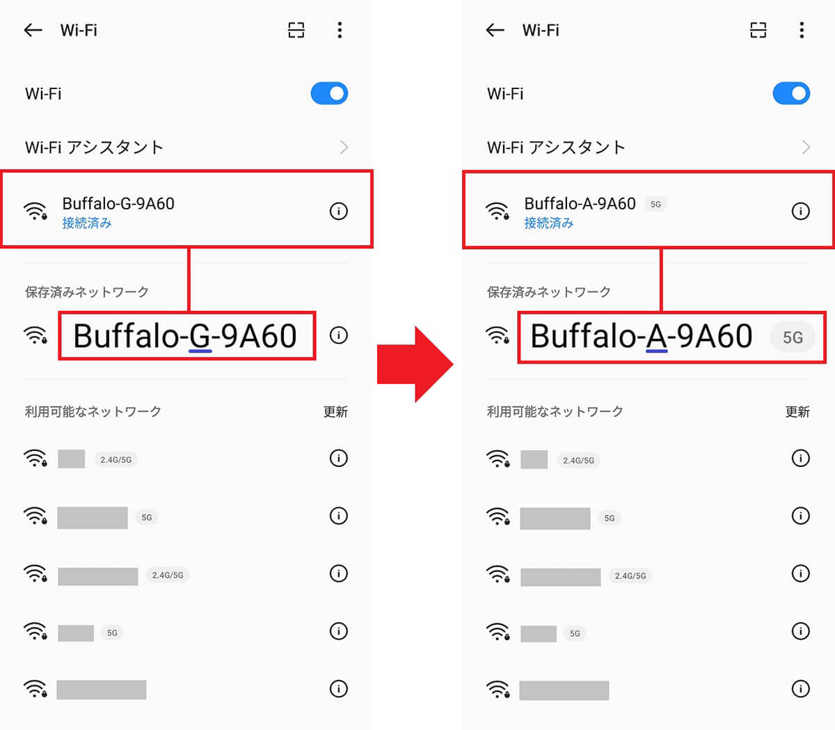 「0000-G」から「0000-A」に切り替えたら速度が早くなる場合も！1