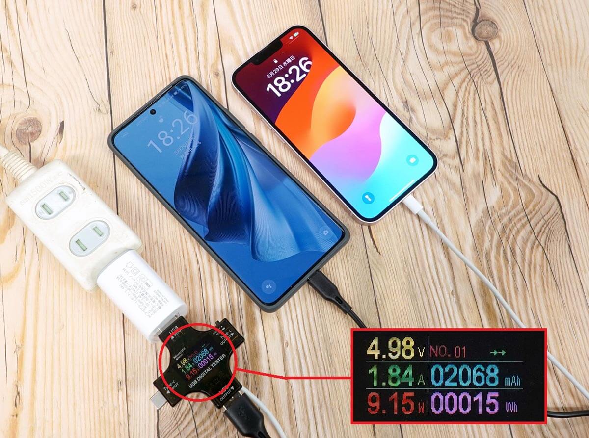 実際にダイソーのAC充電器（ACアダプタ）でスマホを充電して検証してみた！3