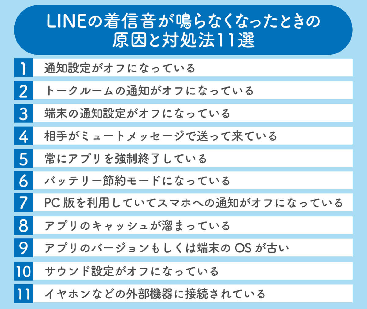 LINEの着信音が鳴らなくなったときの原因と対処法11選1