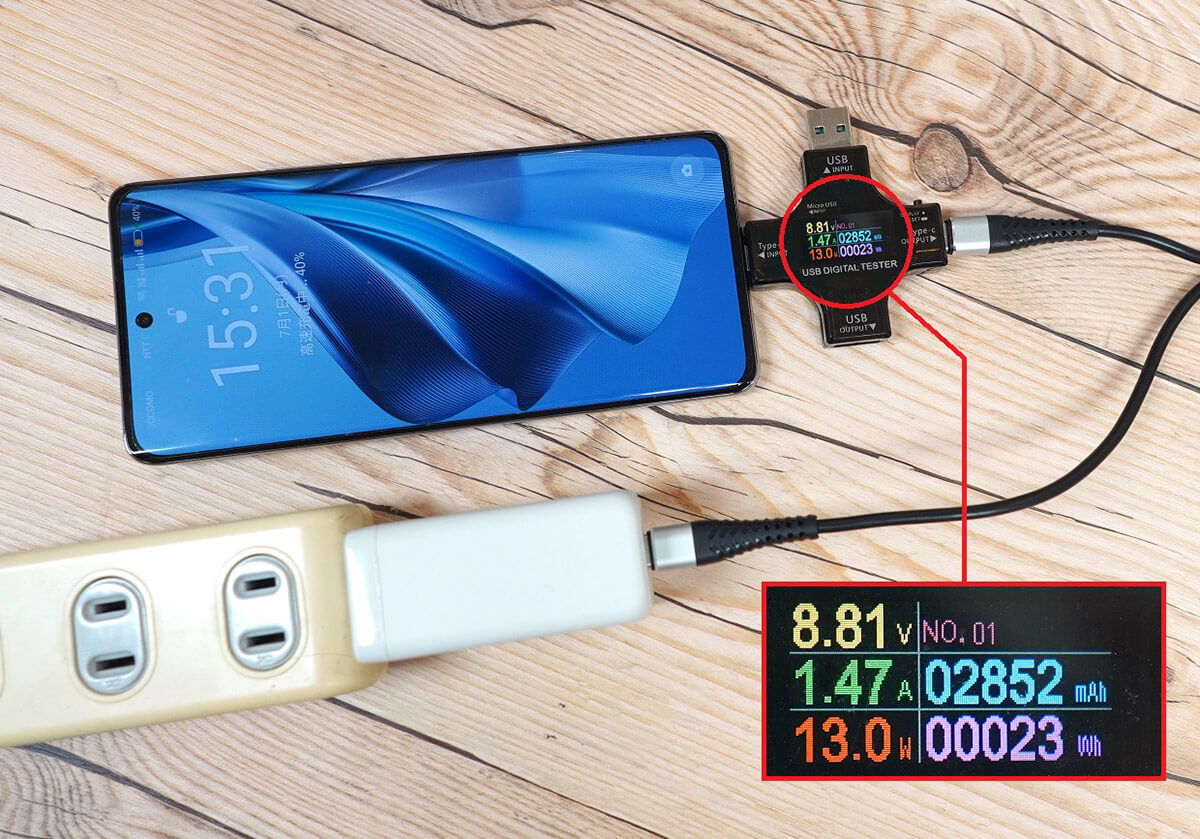 110円のUSB 2.0＆3A対応ケーブルの結果