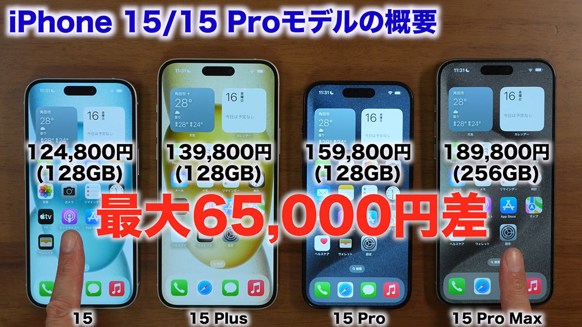 iPhone 15シリーズはいったいどんなものだったのか？1