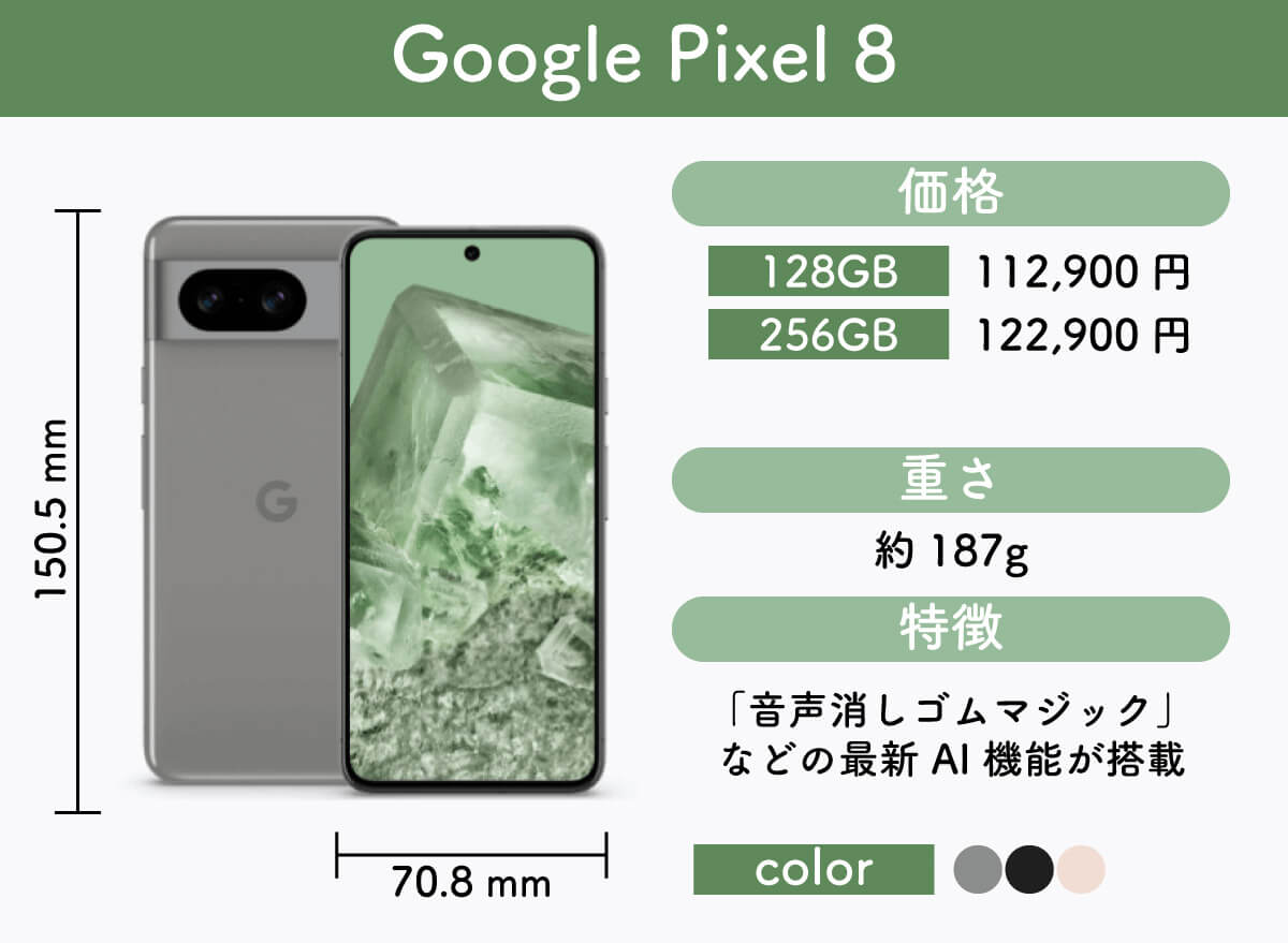 主な5G対応スマホの例2