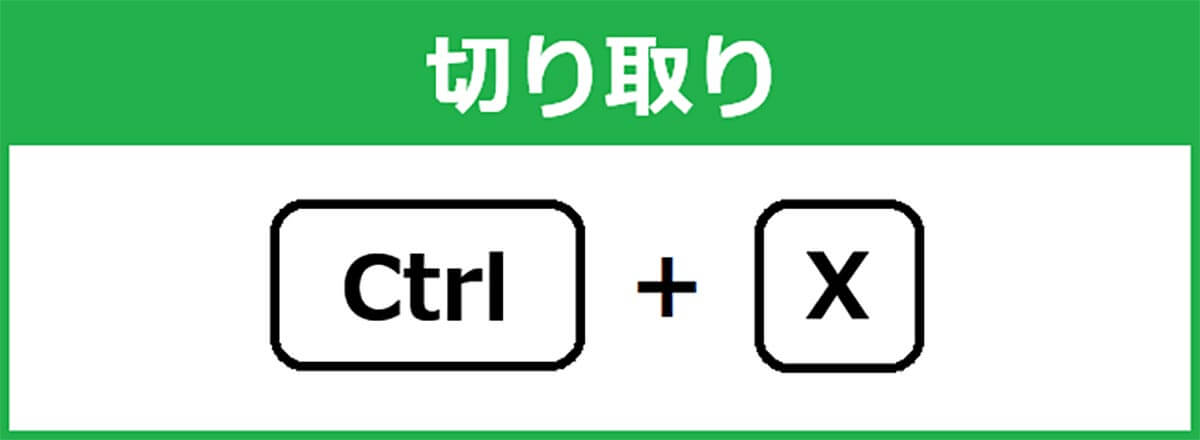 切り取り[Ctrl＋X]