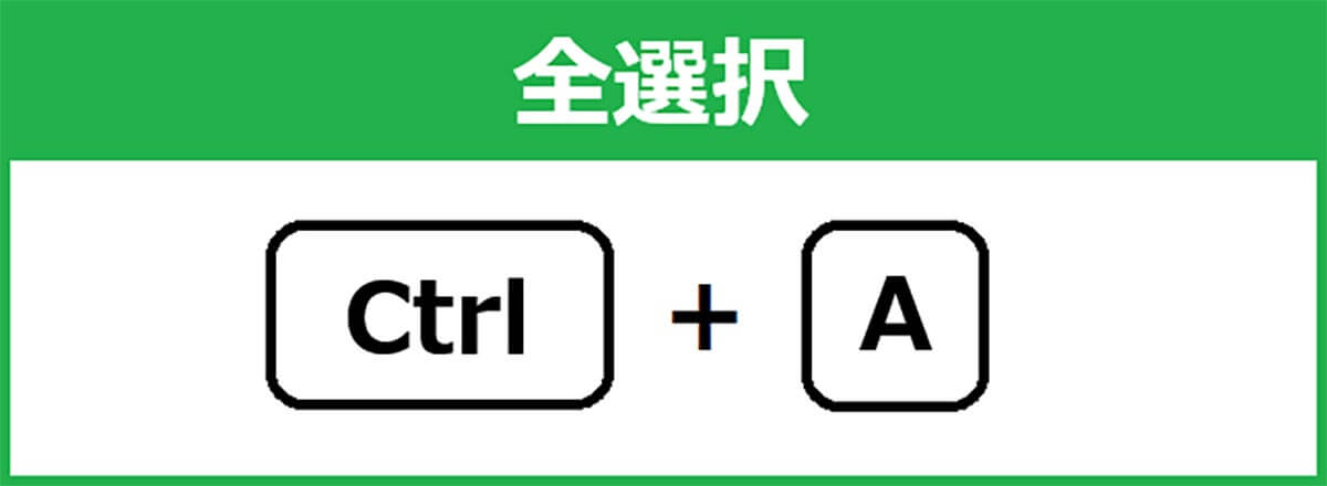 すべてを選択[Ctrl＋A]