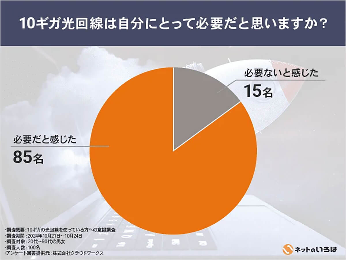 10ギガ光回線は自分にとって必要だと思いますか？