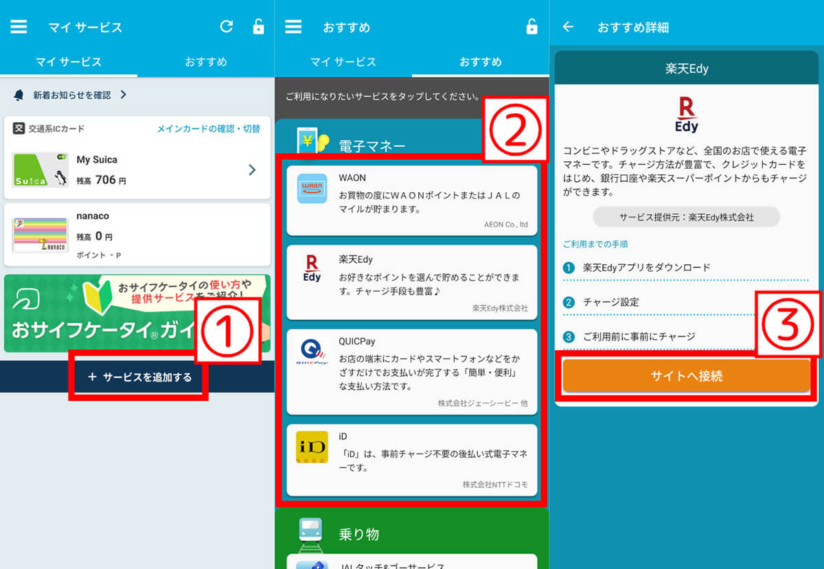 利用できる電子マネーの「種類の豊富さ」1